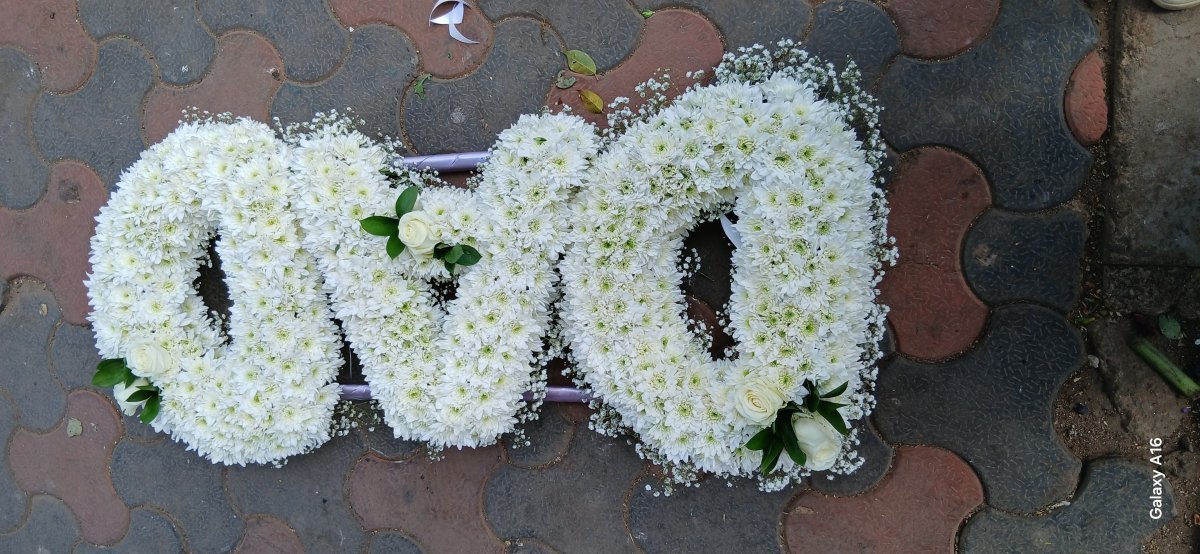 Personalized Farewell Letter Flowers In Loving Memory Floral photo 3